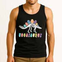 Eggasaurus Dino Stegosaurus Easter Egg Dinosaur Tank Top