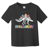Eggasaurus Dino Stegosaurus Easter Egg Dinosaur Toddler T-Shirt