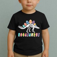 Eggasaurus Dino Stegosaurus Easter Egg Dinosaur Toddler T-Shirt