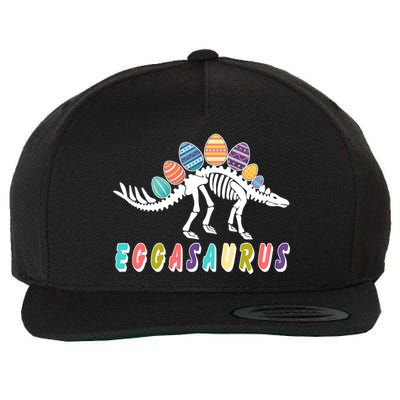 Eggasaurus Dino Stegosaurus Easter Egg Dinosaur Wool Snapback Cap