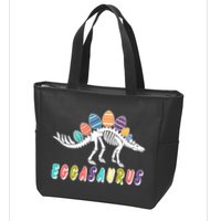 Eggasaurus Dino Stegosaurus Easter Egg Dinosaur Zip Tote Bag
