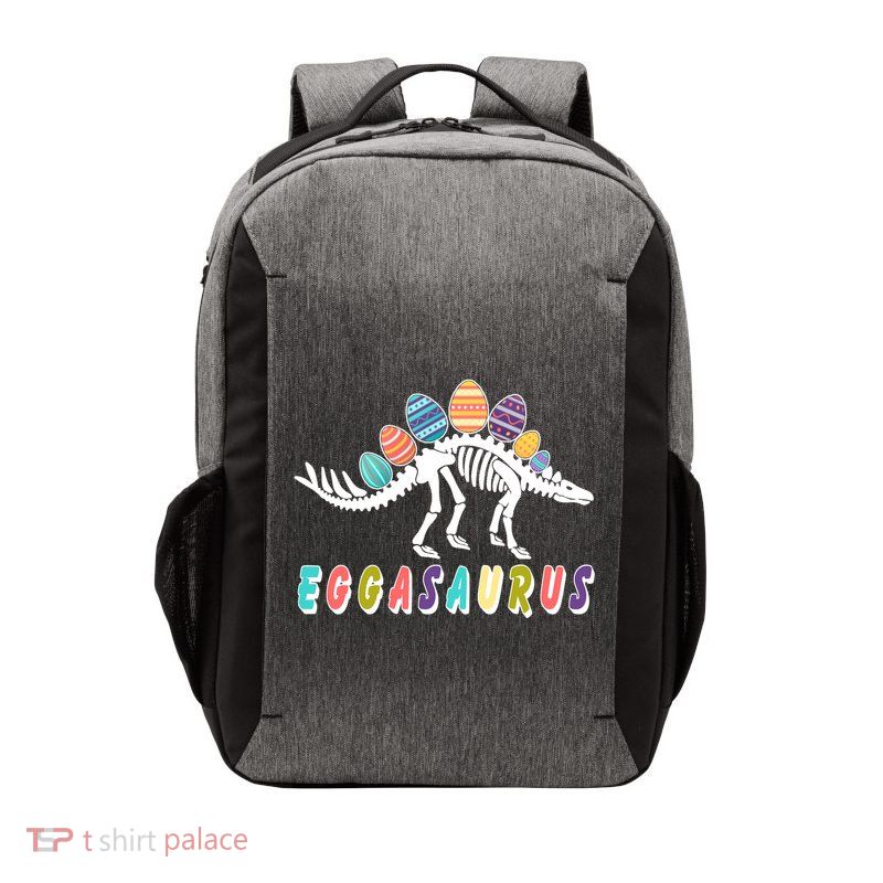 Eggasaurus Dino Stegosaurus Easter Egg Dinosaur Vector Backpack