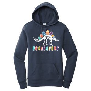 Eggasaurus Dino Stegosaurus Easter Egg Dinosaur Women's Pullover Hoodie