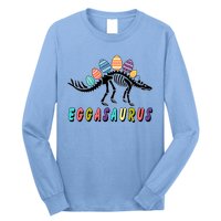Eggasaurus Dino Stegosaurus Easter Egg Dinosaur Long Sleeve Shirt