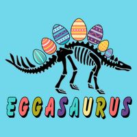 Eggasaurus Dino Stegosaurus Easter Egg Dinosaur Long Sleeve Shirt