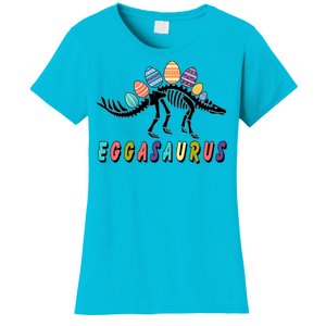 Eggasaurus Dino Stegosaurus Easter Egg Dinosaur Women's T-Shirt