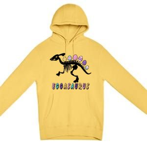 Eggasaurus Plateosaurus Funny Cute Easter Premium Pullover Hoodie