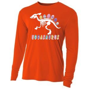 Eggasaurus Plateosaurus Funny Cute Easter Cooling Performance Long Sleeve Crew