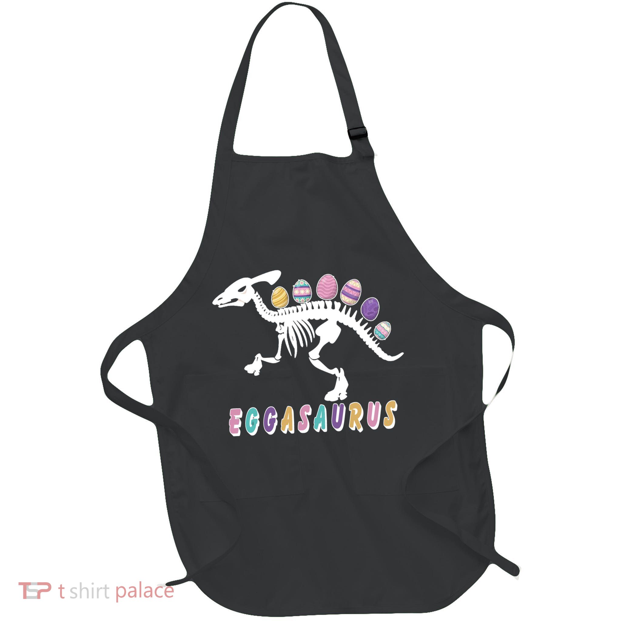 Eggasaurus Plateosaurus Funny Cute Easter Apron