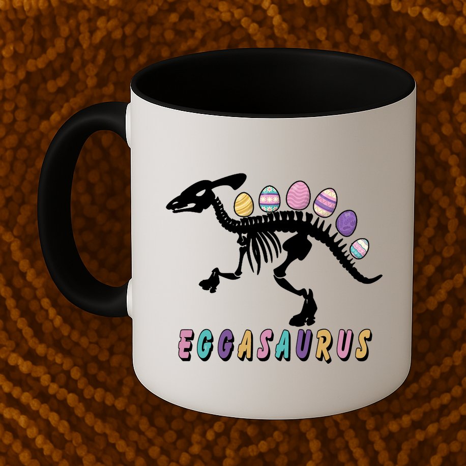 Eggasaurus Plateosaurus Funny Cute Easter Mug