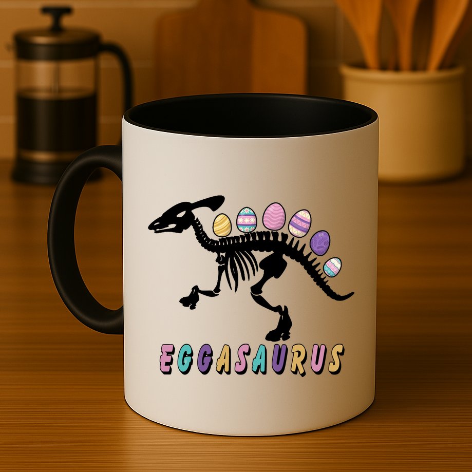 Eggasaurus Plateosaurus Funny Cute Easter Mug