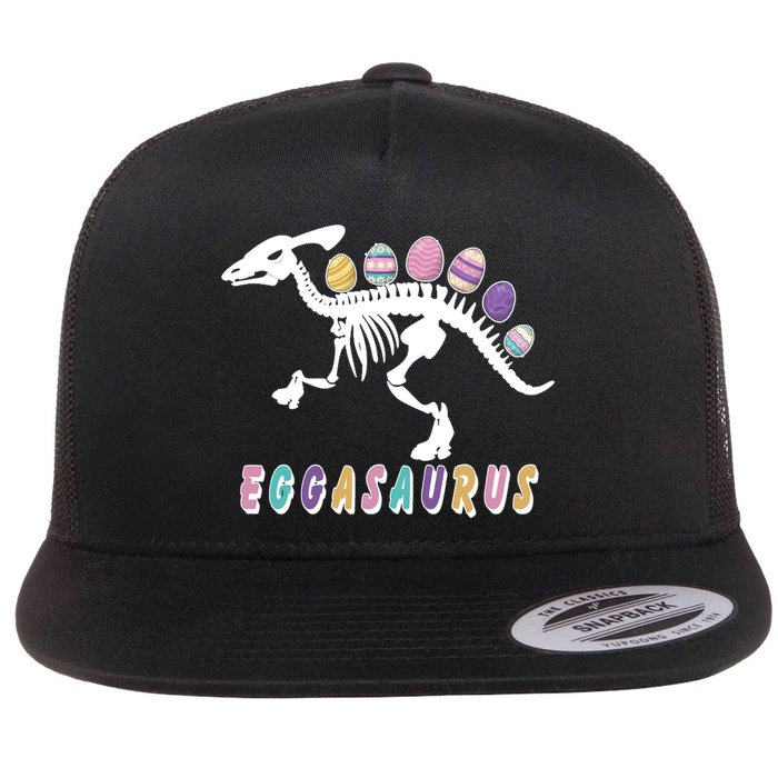 Eggasaurus Plateosaurus Funny Cute Easter Flatbill Hat
