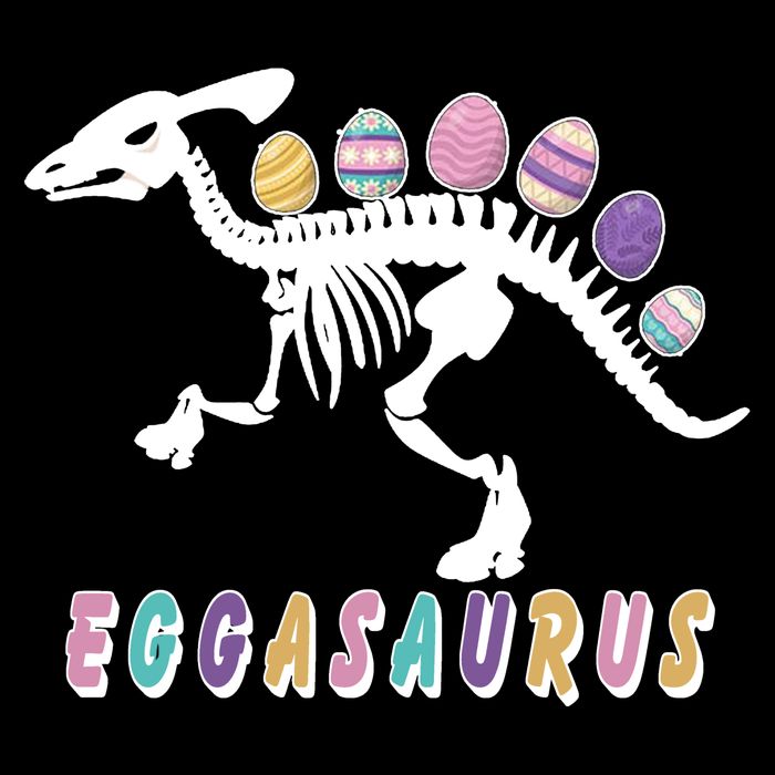 Eggasaurus Plateosaurus Funny Cute Easter Flatbill Hat