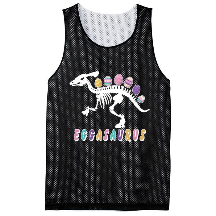 Eggasaurus Plateosaurus Funny Cute Easter Mesh Reversible Basketball Jersey Tank