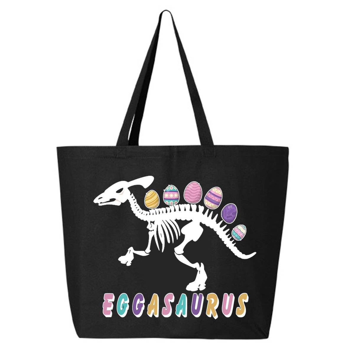 Eggasaurus Plateosaurus Funny Cute Easter 25L Jumbo Tote