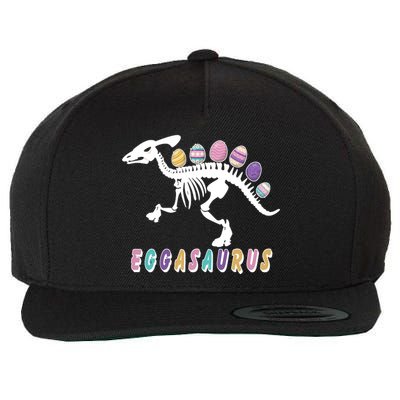 Eggasaurus Plateosaurus Funny Cute Easter Wool Snapback Cap