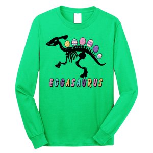 Eggasaurus Plateosaurus Funny Cute Easter Long Sleeve Shirt