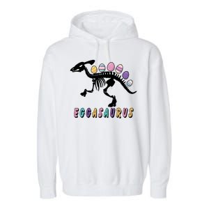 Eggasaurus Plateosaurus Funny Cute Easter Garment-Dyed Fleece Hoodie