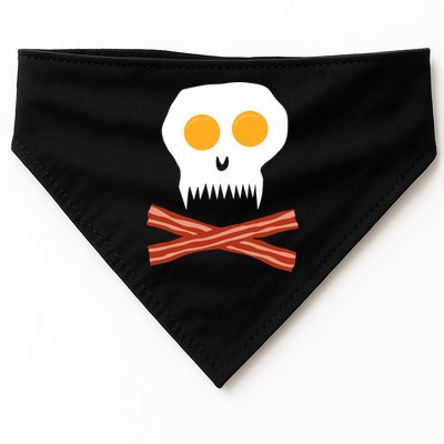 Eggs And Bacon Skull USA-Made Doggie Bandana