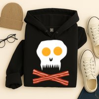 Eggs And Bacon Skull Hoodie