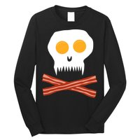 Eggs And Bacon Skull Long Sleeve Shirt
