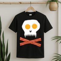 Eggs And Bacon Skull T-Shirt