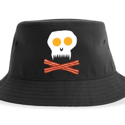 Eggs And Bacon Skull Sustainable Bucket Hat
