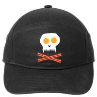 Eggs And Bacon Skull 7-Panel Snapback Hat