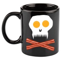 Eggs And Bacon Skull 11oz C Handle Ceramic Mug