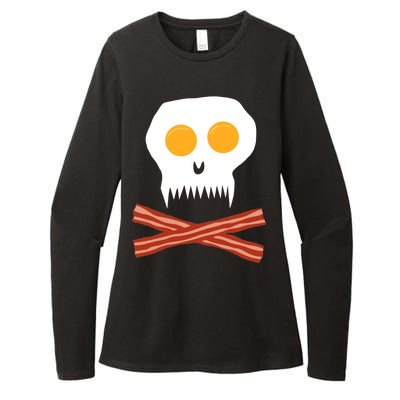 Eggs And Bacon Skull Womens CVC Long Sleeve Shirt