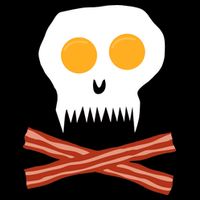 Eggs And Bacon Skull Ladies Essential Flowy Tank