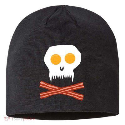 Eggs And Bacon Skull Sustainable Beanie