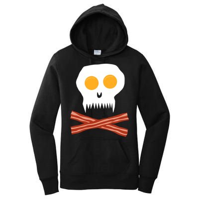 Eggs And Bacon Skull Women's Pullover Hoodie