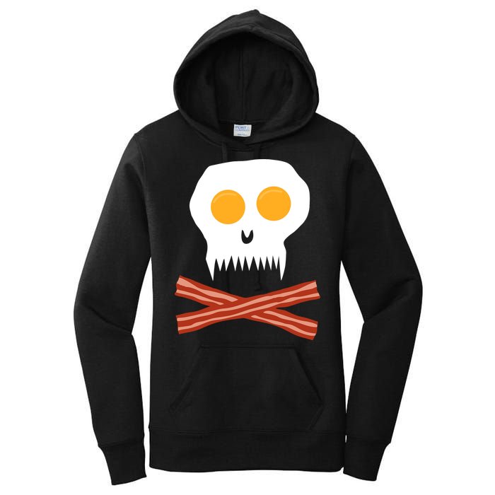 Eggs And Bacon Skull Women's Pullover Hoodie