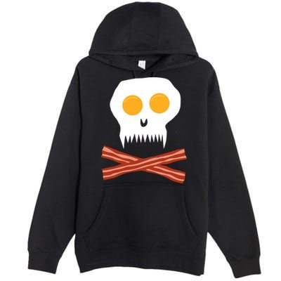 Eggs And Bacon Skull Premium Pullover Hoodie
