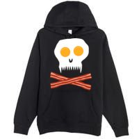 Eggs And Bacon Skull Premium Pullover Hoodie