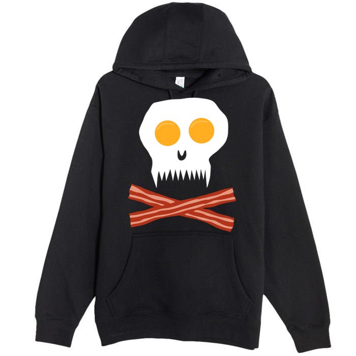 Eggs And Bacon Skull Premium Pullover Hoodie
