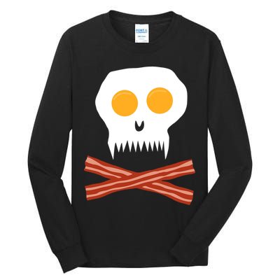 Eggs And Bacon Skull Tall Long Sleeve T-Shirt
