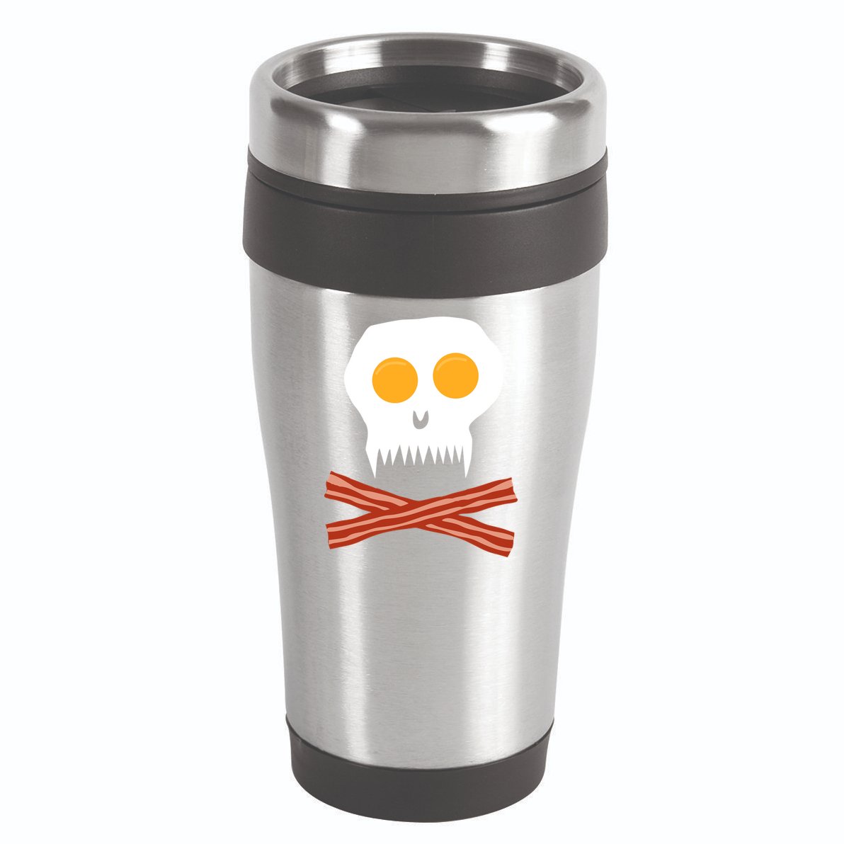 Eggs And Bacon Skull 16oz Travel Tumbler