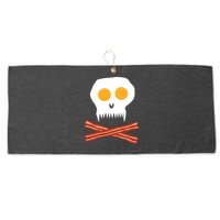 Eggs And Bacon Skull Large Microfiber Waffle Golf Towel