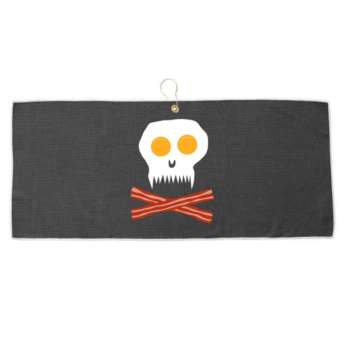 Eggs And Bacon Skull Large Microfiber Waffle Golf Towel