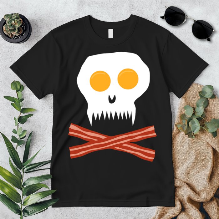 Eggs And Bacon Skull Premium T-Shirt