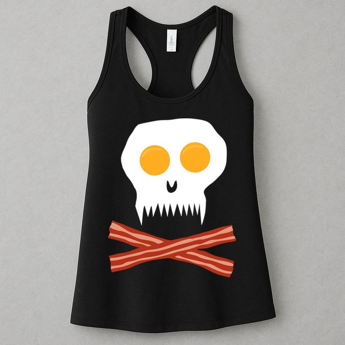 Eggs And Bacon Skull Womens Tank Top