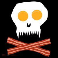 Eggs And Bacon Skull Toddler Sweatshirt