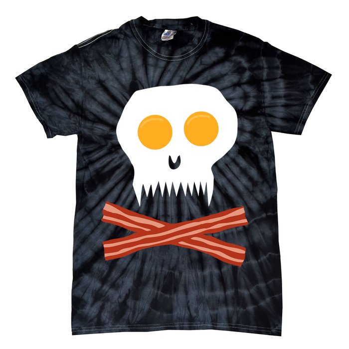Eggs And Bacon Skull Tie-Dye T-Shirt