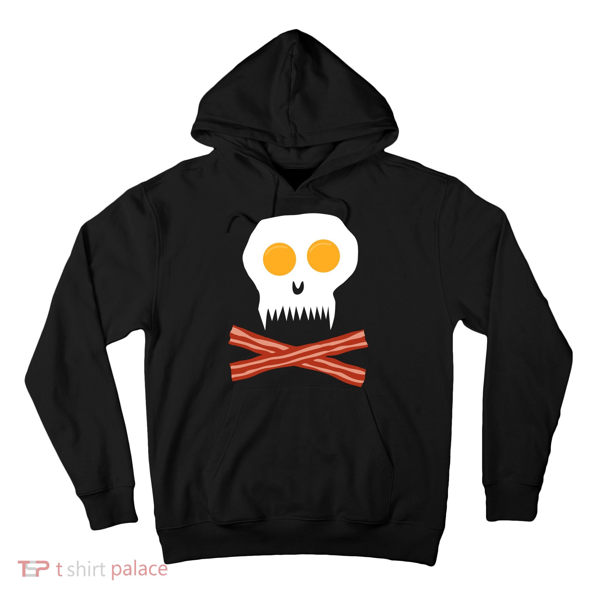 Eggs And Bacon Skull Tall Hoodie
