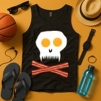 Eggs And Bacon Skull Tank Top