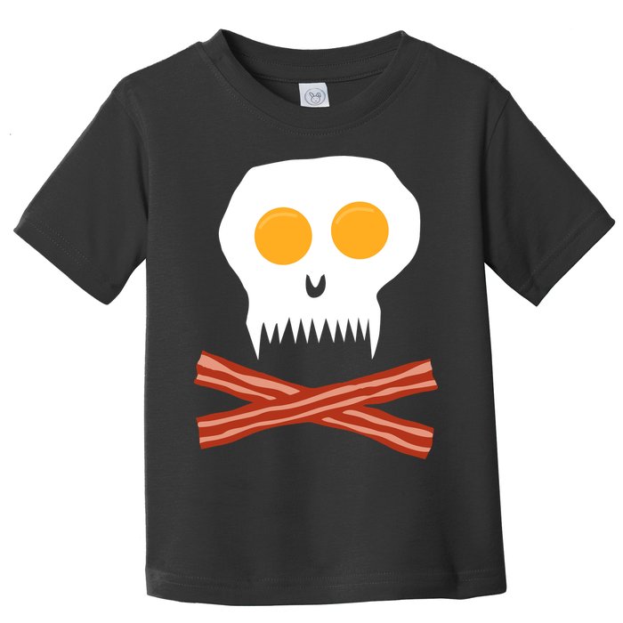 Eggs And Bacon Skull Toddler T-Shirt