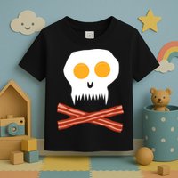 Eggs And Bacon Skull Toddler T-Shirt