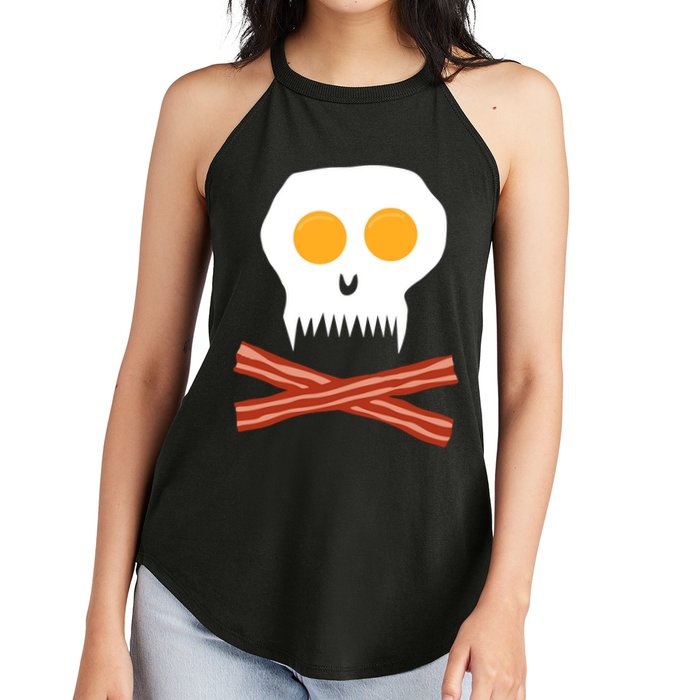 Eggs And Bacon Skull Women's Perfect Tri Rocker Tank